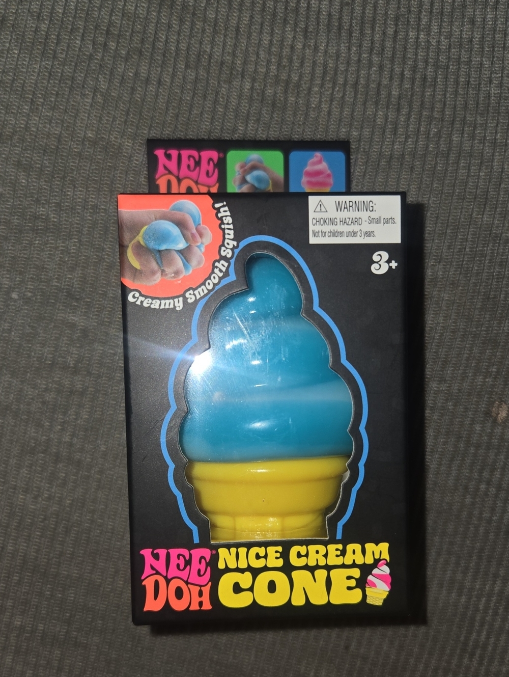 NEE DOH Nice Cream Cone Blue & Yellow Squishy